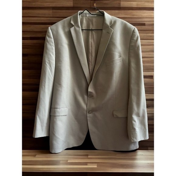 Calvin Klein Other - Calvin Klein 100% Wool Tan Sport Coat Jacket Career Office Blazer Men Size 48L